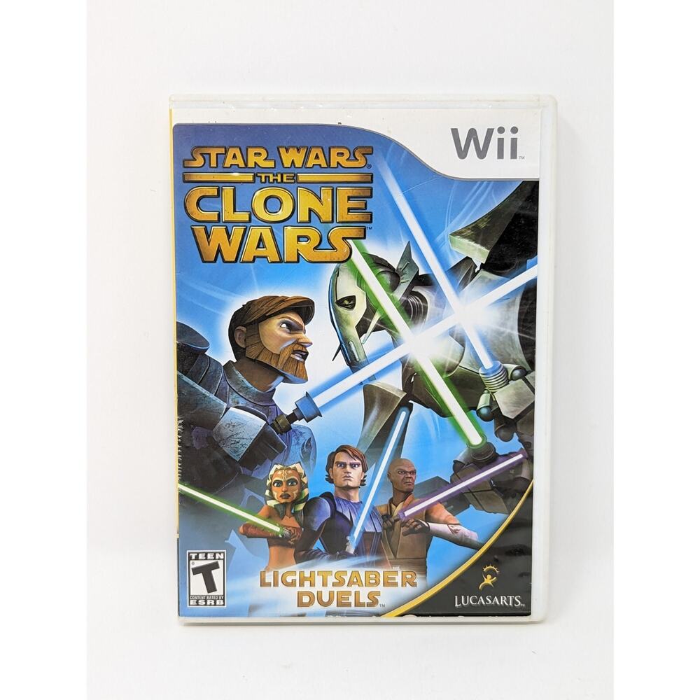 Star Wars The Clone Wars Lightsaber Duels Nintendo Wii Game Complete Tested